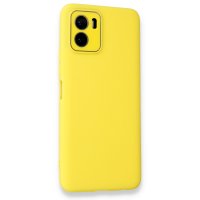Newface Vivo Y15S Kılıf Lansman Glass Kapak - Sarı