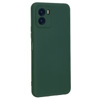 Newface Vivo Y15S Kılıf Nano içi Kadife Silikon - Koyu Yeşil
