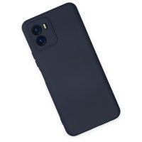 Newface Vivo Y15S Kılıf Nano içi Kadife Silikon - Lacivert