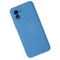 Newface Vivo Y15S Kılıf Nano içi Kadife Silikon - Mavi