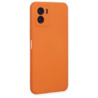 Newface Vivo Y15S Kılıf Nano içi Kadife Silikon - Turuncu