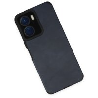 Newface Vivo Y16 Kılıf Loop Deri Silikon - Lacivert