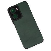 Newface Vivo Y16 Kılıf Loop Deri Silikon - Yeşil