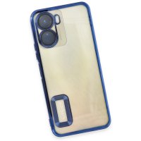 Newface Vivo Y16 Kılıf Slot Silikon - Mavi