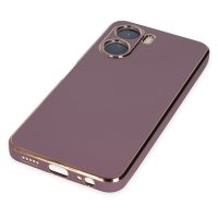 Newface Vivo Y16 Kılıf Volet Silikon - Mor