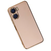 Newface Vivo Y16 Kılıf Volet Silikon - Pembe