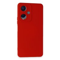Newface Vivo Y17S Kılıf Nano içi Kadife Silikon - Kırmızı