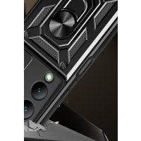 Newface Vivo Y17S Kılıf Pars Lens Yüzüklü Silikon - Yeşil