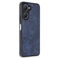 Newface Vivo Y18 Kılıf Aras Deri Kapak - Lacivert
