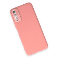 Newface Vivo Y20 Kılıf Lansman Glass Kapak - Pembe