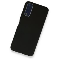 Newface Vivo Y20 Kılıf Nano içi Kadife Silikon - Siyah