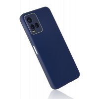 Newface Vivo Y21S Kılıf Glass Kapak - Lacivert