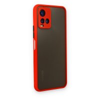 Newface Vivo Y21S Kılıf Montreal Silikon Kapak - Kırmızı