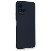 Newface Vivo Y21S Kılıf Nano içi Kadife Silikon - Lacivert