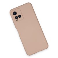 Newface Vivo Y21S Kılıf Nano içi Kadife Silikon - Pudra