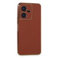 Newface Vivo Y22 2022 Kılıf Volet Silikon - Kırmızı