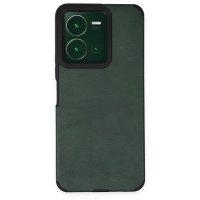 Newface Vivo Y22S Kılıf Loop Deri Silikon - Yeşil
