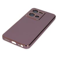 Newface Vivo Y22S Kılıf Volet Silikon - Mor