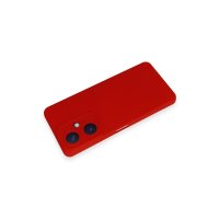 Newface Vivo Y27 Kılıf Nano içi Kadife Silikon - Kırmızı