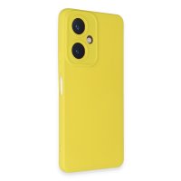 Newface Vivo Y27 Kılıf Nano içi Kadife Silikon - Sarı