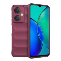Newface Vivo Y27 Kılıf Optimum Silikon - Bordo