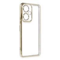 Newface Vivo Y27 Kılıf Razer Lensli Silikon - Gold