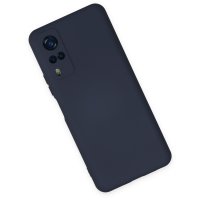 Newface Vivo Y31 2021 Kılıf Nano içi Kadife Silikon - Lacivert