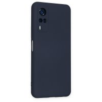 Newface Vivo Y31 2021 Kılıf Nano içi Kadife Silikon - Lacivert
