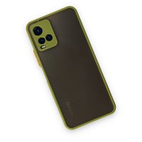 Newface Vivo Y33S Kılıf Montreal Silikon Kapak - Açık Yeşil