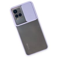 Newface Vivo Y33S Kılıf Palm Buzlu Kamera Sürgülü Silikon - Lila