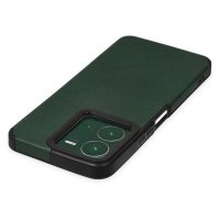 Newface Vivo Y35 Kılıf Loop Deri Silikon - Yeşil