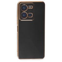 Newface Vivo Y35 Kılıf Volet Silikon - Siyah