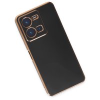 Newface Vivo Y35 Kılıf Volet Silikon - Siyah
