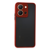 Newface Vivo Y36 Kılıf Montreal Silikon Kapak - Kırmızı