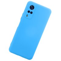 Newface Vivo Y51A Kılıf Nano içi Kadife Silikon - Mavi