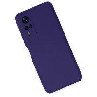 Newface Vivo Y53S Kılıf Nano içi Kadife Silikon - Mor