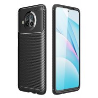 Newface Xiaomi Mi 10T Lite Kılıf Auto Focus Karbon Kapak - Siyah