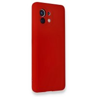 Newface Xiaomi Mi 11 Kılıf Nano içi Kadife  Silikon - Kırmızı