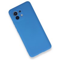 Newface Xiaomi Mi 11 Kılıf Nano içi Kadife Silikon - Mavi