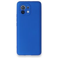 Newface Xiaomi Mi 11 Kılıf Premium Rubber Silikon - Mavi