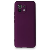 Newface Xiaomi Mi 11 Kılıf First Silikon - Mürdüm