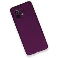 Newface Xiaomi Mi 11 Kılıf First Silikon - Mürdüm