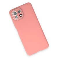 Newface Xiaomi Mİ 11 Lite Kılıf Lansman Glass Kapak - Pembe