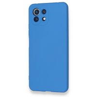 Newface Xiaomi Mİ 11 Lite Kılıf Nano içi Kadife Silikon - Mavi