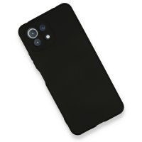 Newface Xiaomi Mİ 11 Lite Kılıf Nano içi Kadife  Silikon - Siyah