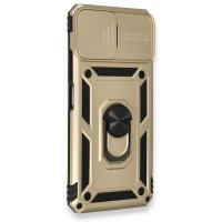 Newface Xiaomi Mİ 11 Lite Kılıf Pars Lens Yüzüklü Silikon - Gold