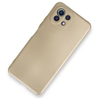 Newface Xiaomi Mİ 11 Lite Kılıf First Silikon - Gold