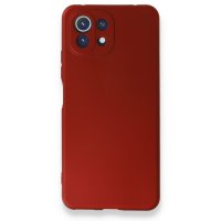 Newface Xiaomi Mİ 11 Lite Kılıf First Silikon - Kırmızı