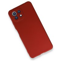 Newface Xiaomi Mİ 11 Lite Kılıf First Silikon - Kırmızı