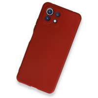 Newface Xiaomi Mİ 11 Lite Kılıf First Silikon - Kırmızı